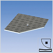 Floor element with integrated and sealed floor drain support