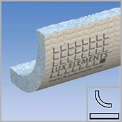 R�rbekledningselement i kvartformat
