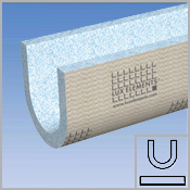 U-formet r�rbekledningselement